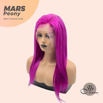 JBEXTENSION Real Human Hair 18 inches 13X5 Lakefront Free Parting 150 Density MARS ( Peony )