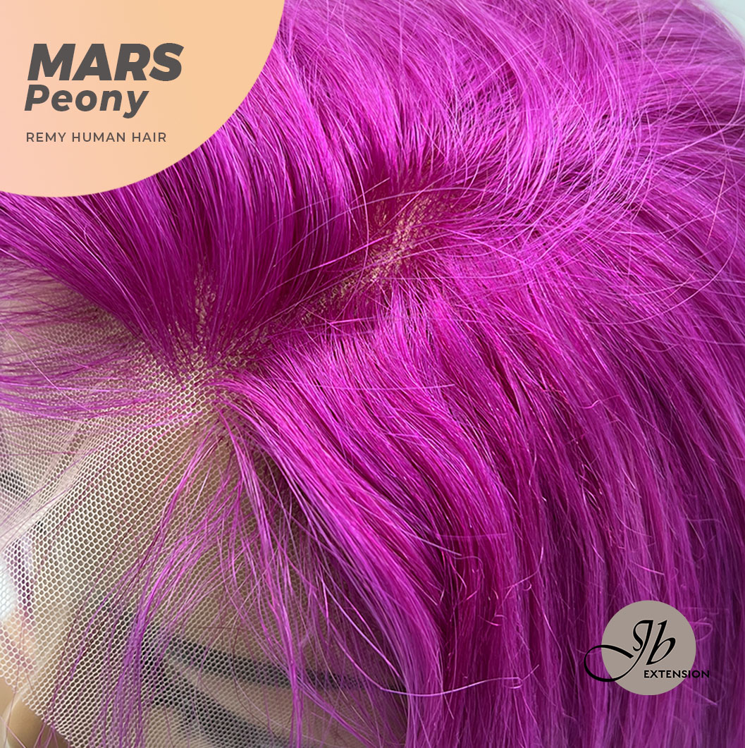 JBEXTENSION Real Human Hair 18 inches 13X5 Lakefront Free Parting 150 Density MARS ( Peony )