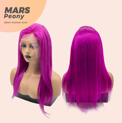 JBEXTENSION Real Human Hair 18 inches 13X5 Lakefront Free Parting 150 Density MARS ( Peony )