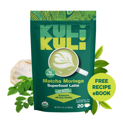 Matcha Moringa Latte for Energy & Focus