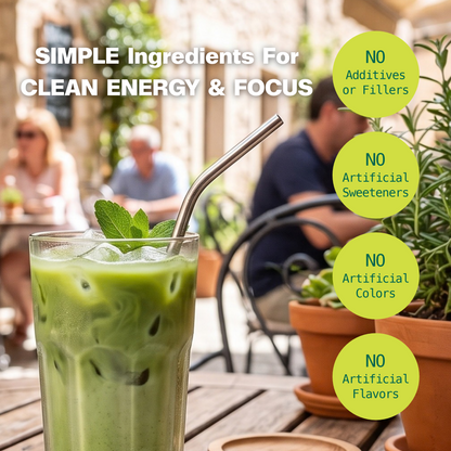 Matcha Moringa Latte for Energy & Focus