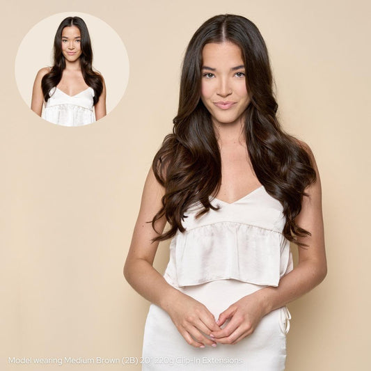 Medium Brown (2B) 20" Single Weft (Backorder – Ships Late Sep)