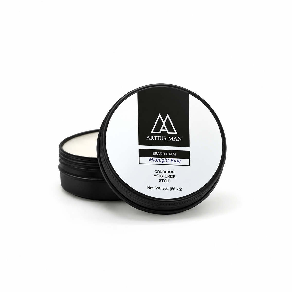 Midnight Ride Beard Balm – Spiced Black Licorice Beard Styling Balm (2 oz)