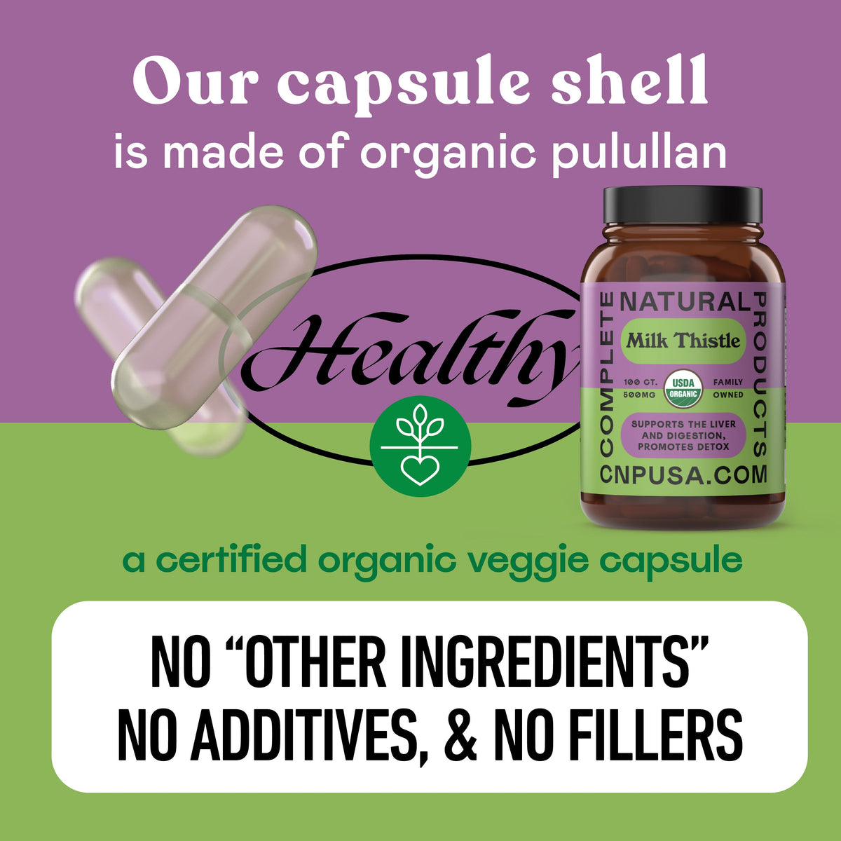 Organic Milk Thistle Capsules