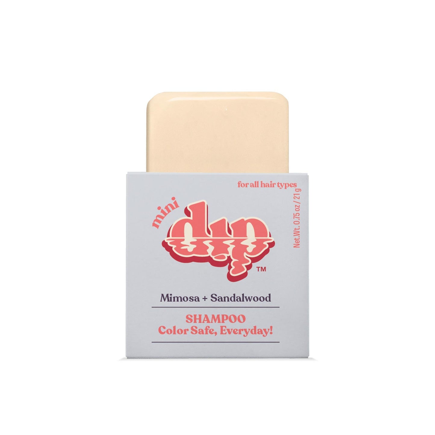 Mini Dip Color Safe Shampoo Bar for Every Day - Mimosa & Sandalwood