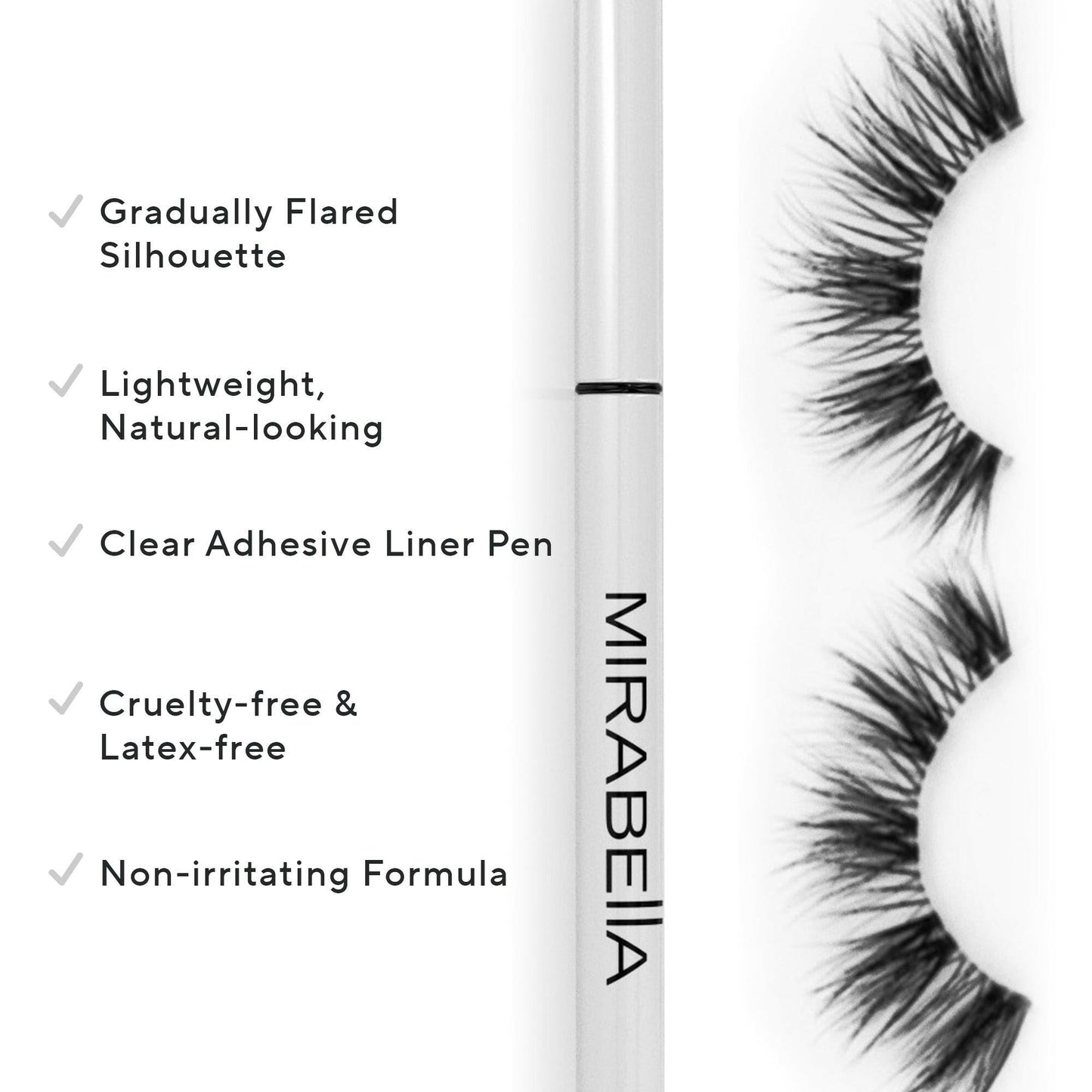 Mink Effect Faux Lash & Adhesive Liner Set