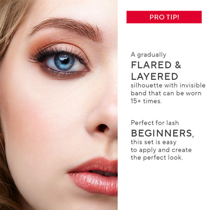 Mink Effect Faux Lash & Adhesive Liner Set