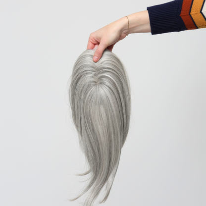 Clio 14 S | Hand-Tied Synthetic Hair Topper (Heat-Friendly)