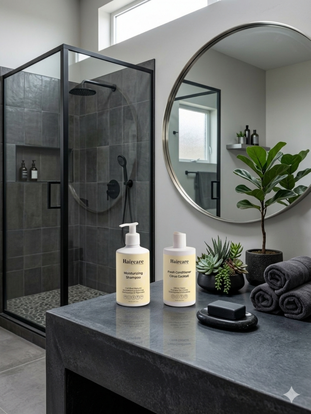 Certified natural shampoo and conditioner bundle for deep hydration and dry end repair — vegan, gluten-free, nut-free daily hair care