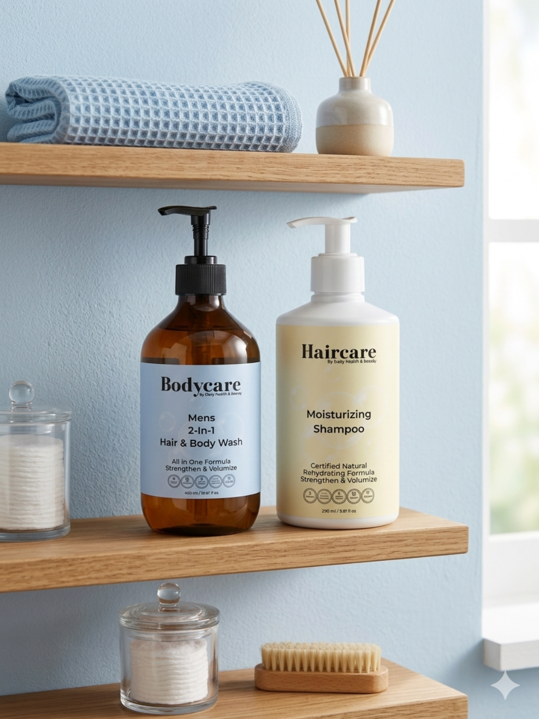 Men's 2-In-1 & Moisturising Shampoo bundle products — streamlined grooming & deep hydration