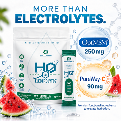H2O ELECTROLYTES™ - Watermelon | Zero Sugar Electrolyte Powder