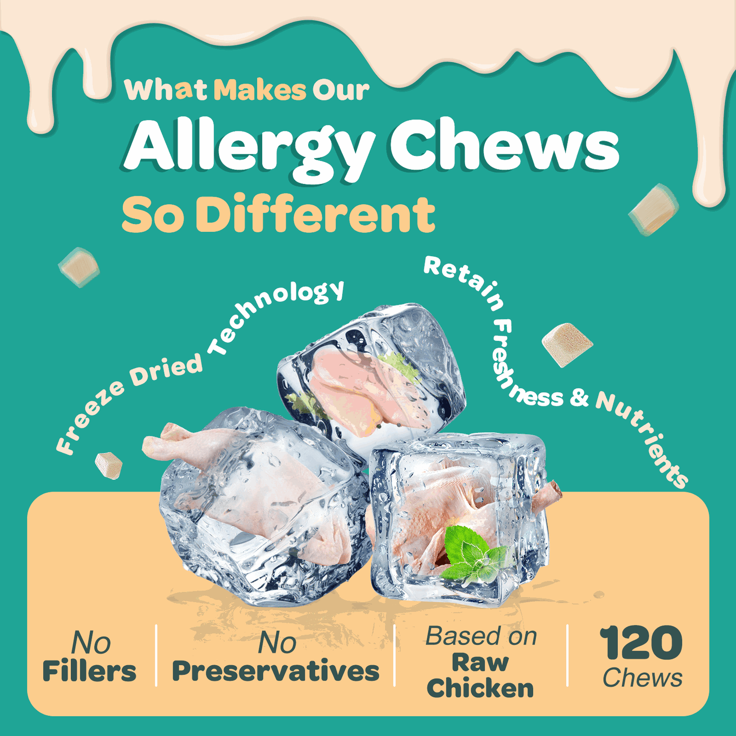 Dogs & Cats Allergy Relief Chews, 3 Billion CFUs