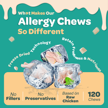 Dogs & Cats Allergy Relief Chews, 3 Billion CFUs