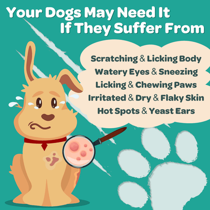 Dogs & Cats Allergy Relief Chews, 3 Billion CFUs