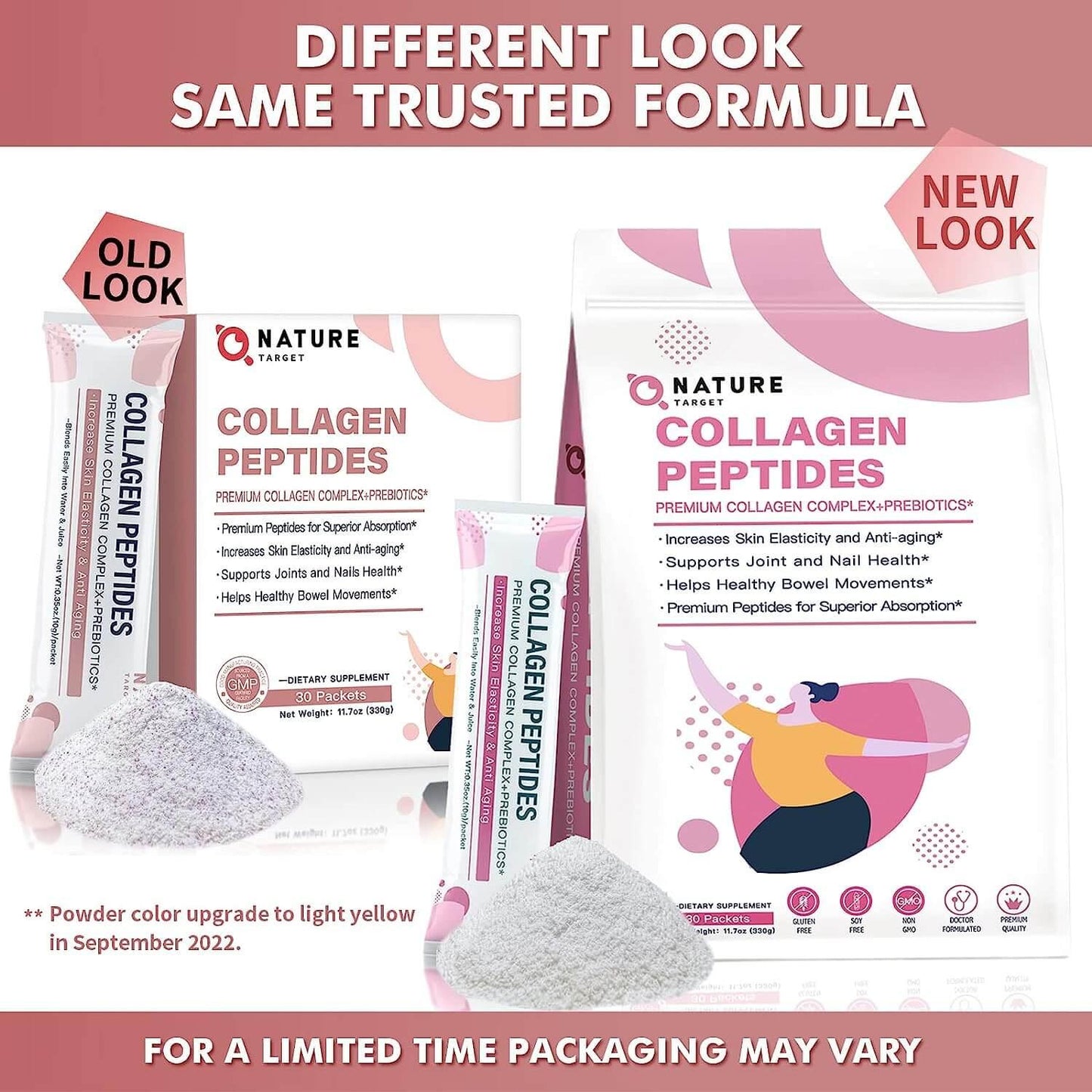 Péptidos de colágeno para cabello, piel y uñas (30 sobres)