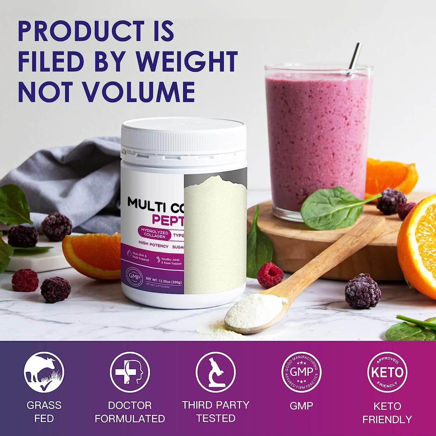 Women’s Hydrolyzed Collagen Powder, 12.35 OZ