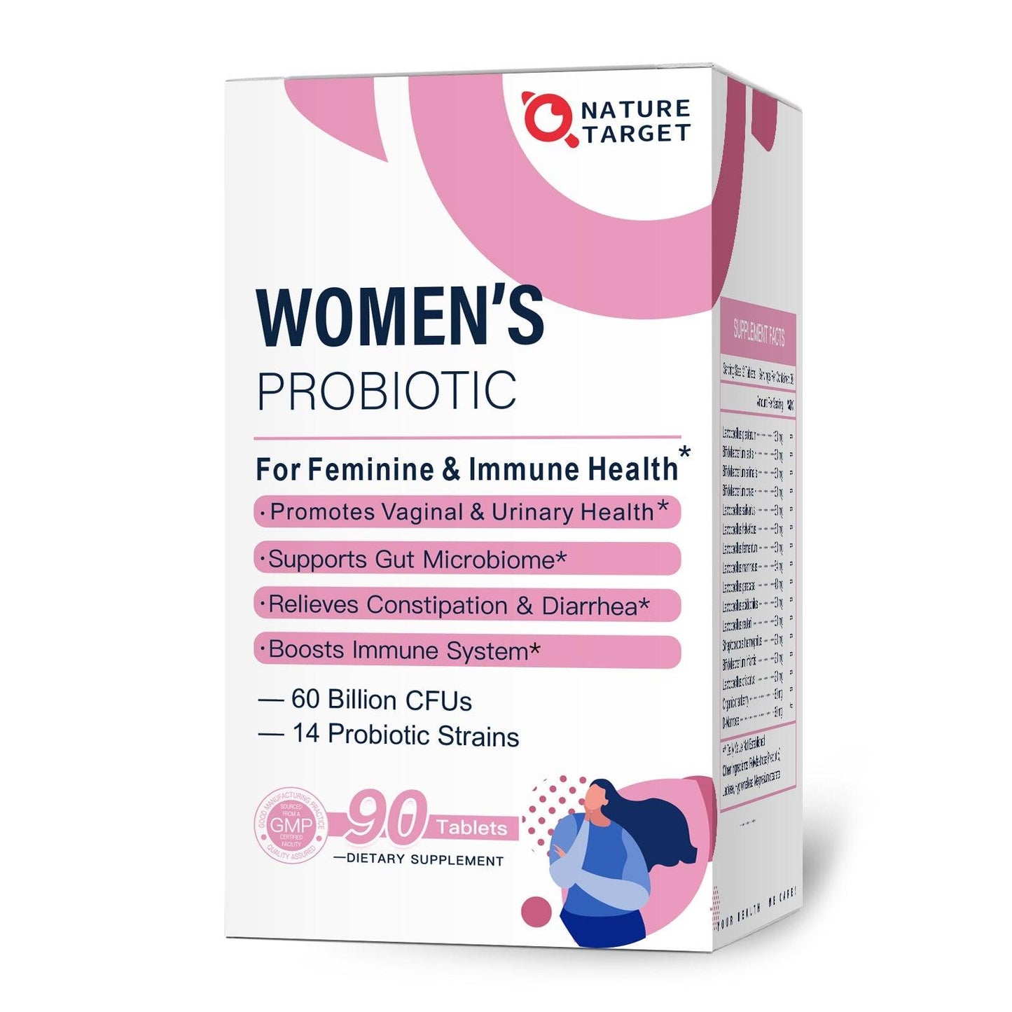 Women’s Probiotics for Vaginal & Urinary Health, 60 Billion CFUs, 90 Tablets