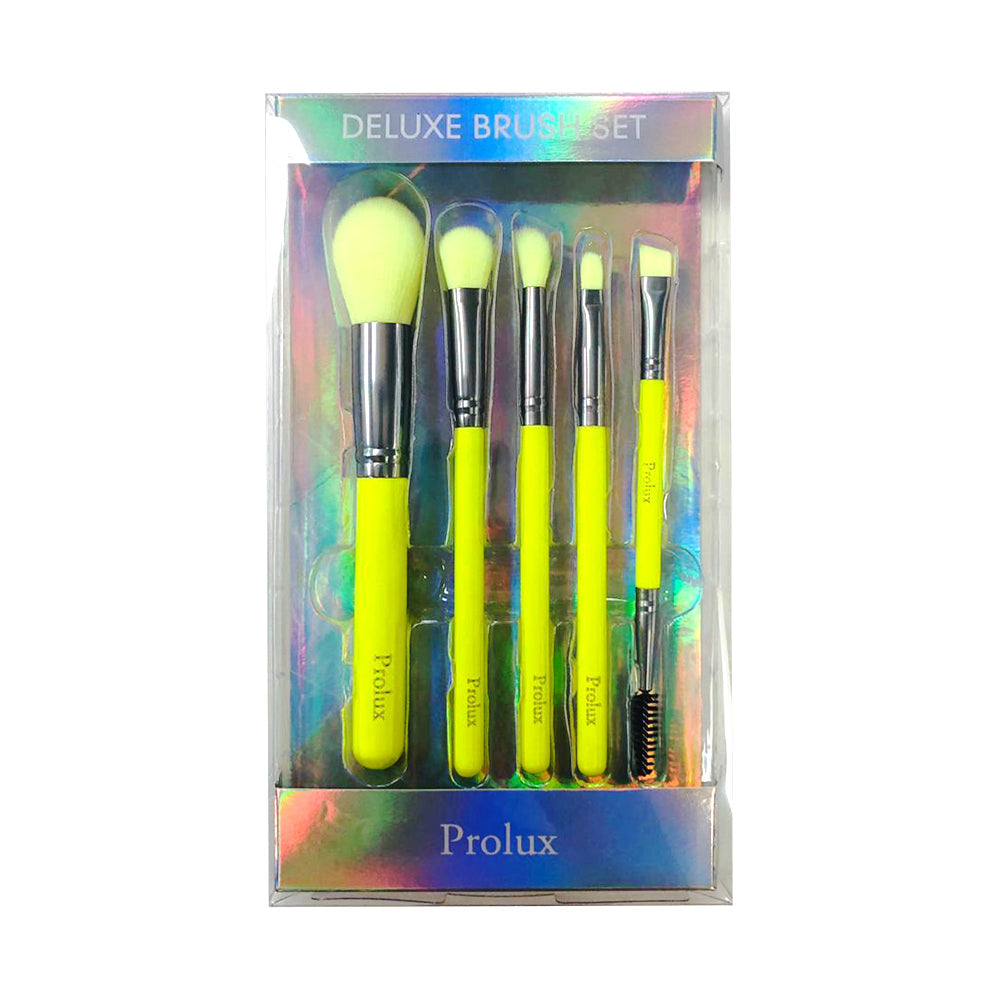 Deluxe 5 Piece Neon Brush Set