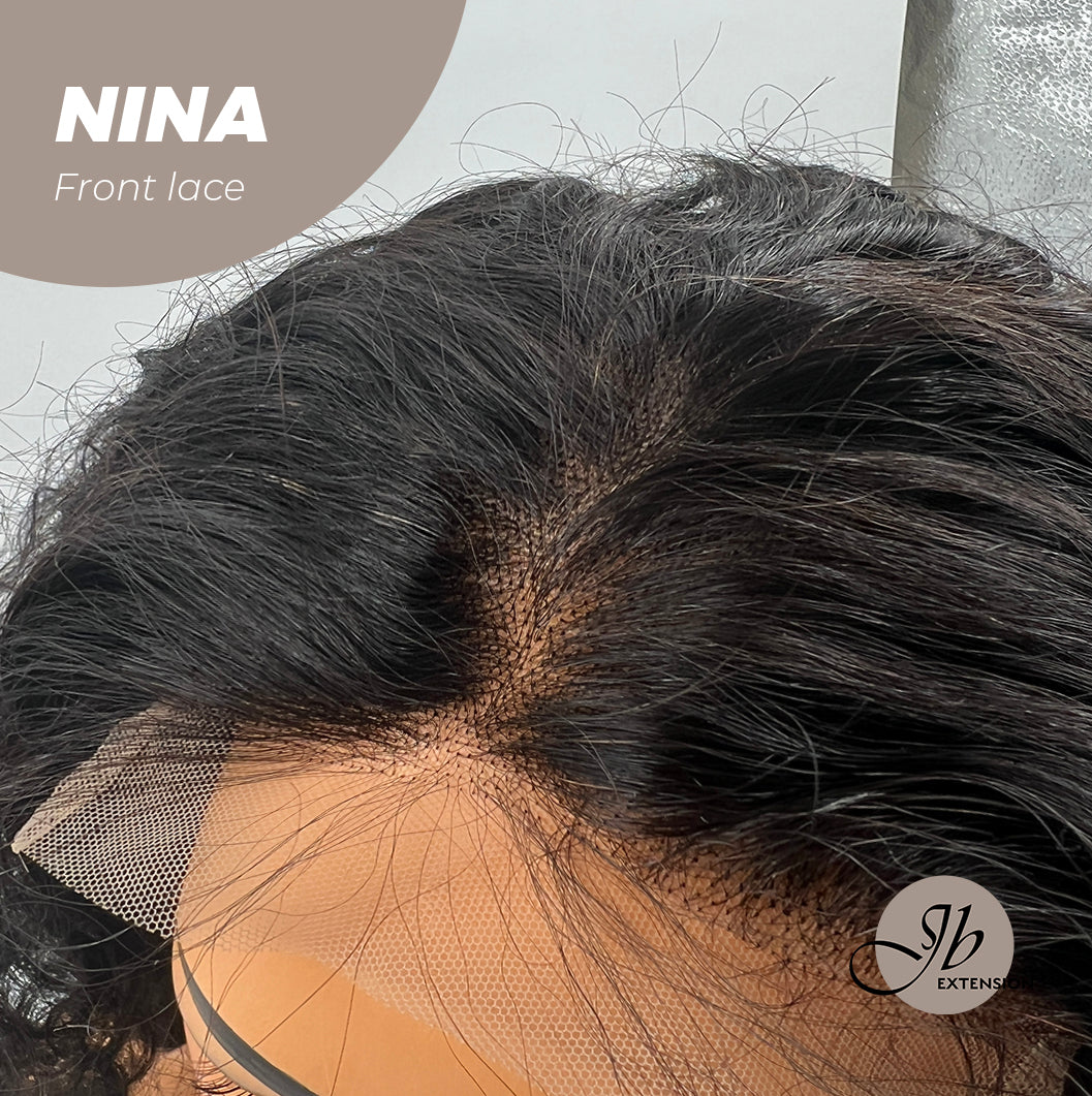 JBEXTENSION real human hair wig 5X5 Hd Lace Closure Wig Human Hair For Women Water Wave Closure Wigs Pre Plucked With Baby Hair Free Deep Part Glueless Hair Grade 8a 16 inch NINA