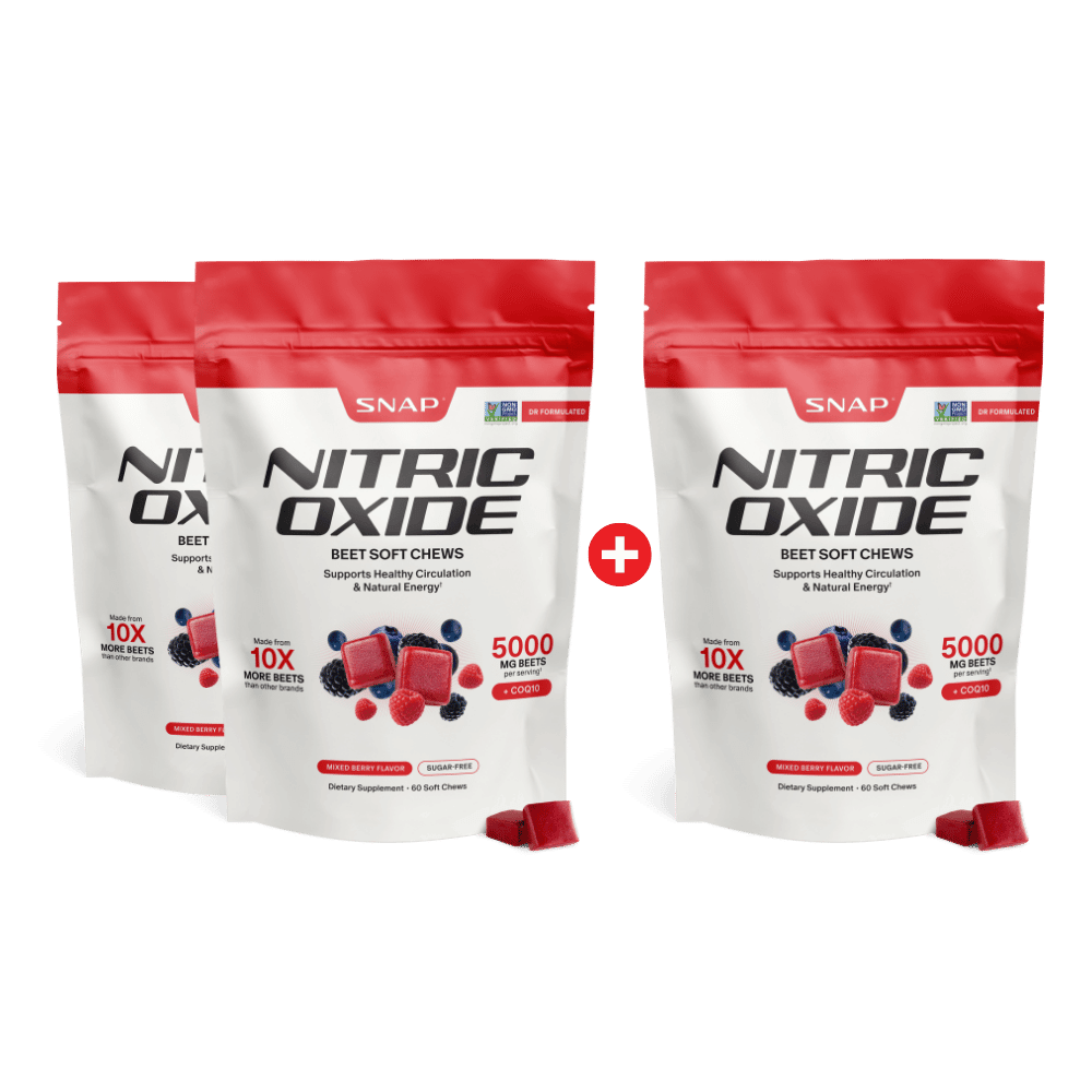Nitric Oxide Beet Chews - Buy 2, Get 1 Free!