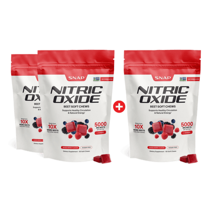 Nitric Oxide Beet Chews - Buy 2, Get 1 Free!