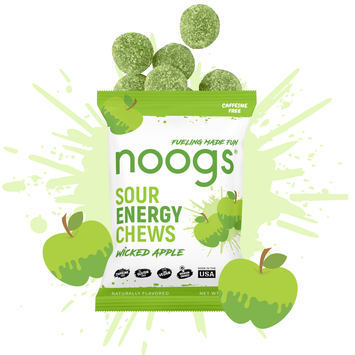 Wicked Apple Sour Energy Chews