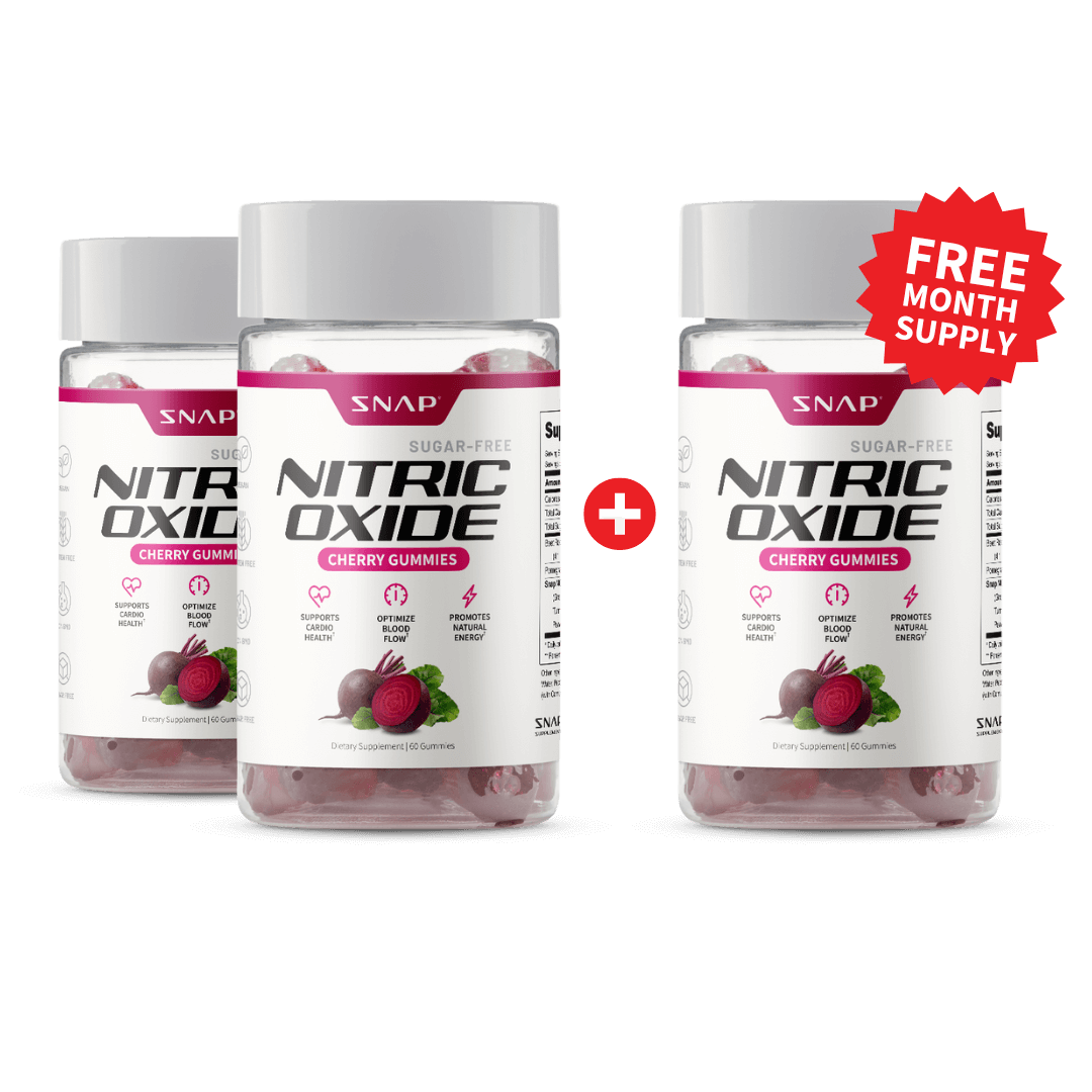 Nitric Oxide Gummies - Cherry Flavor - Buy 2 Get 1 FREE!