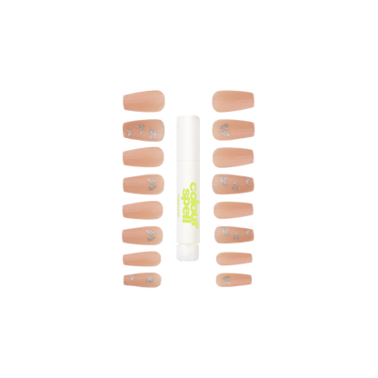 Press On Nails & Glue -Nude