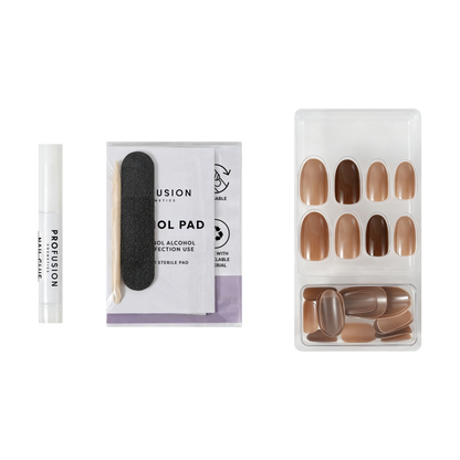 Café Tips Press On Nail Set