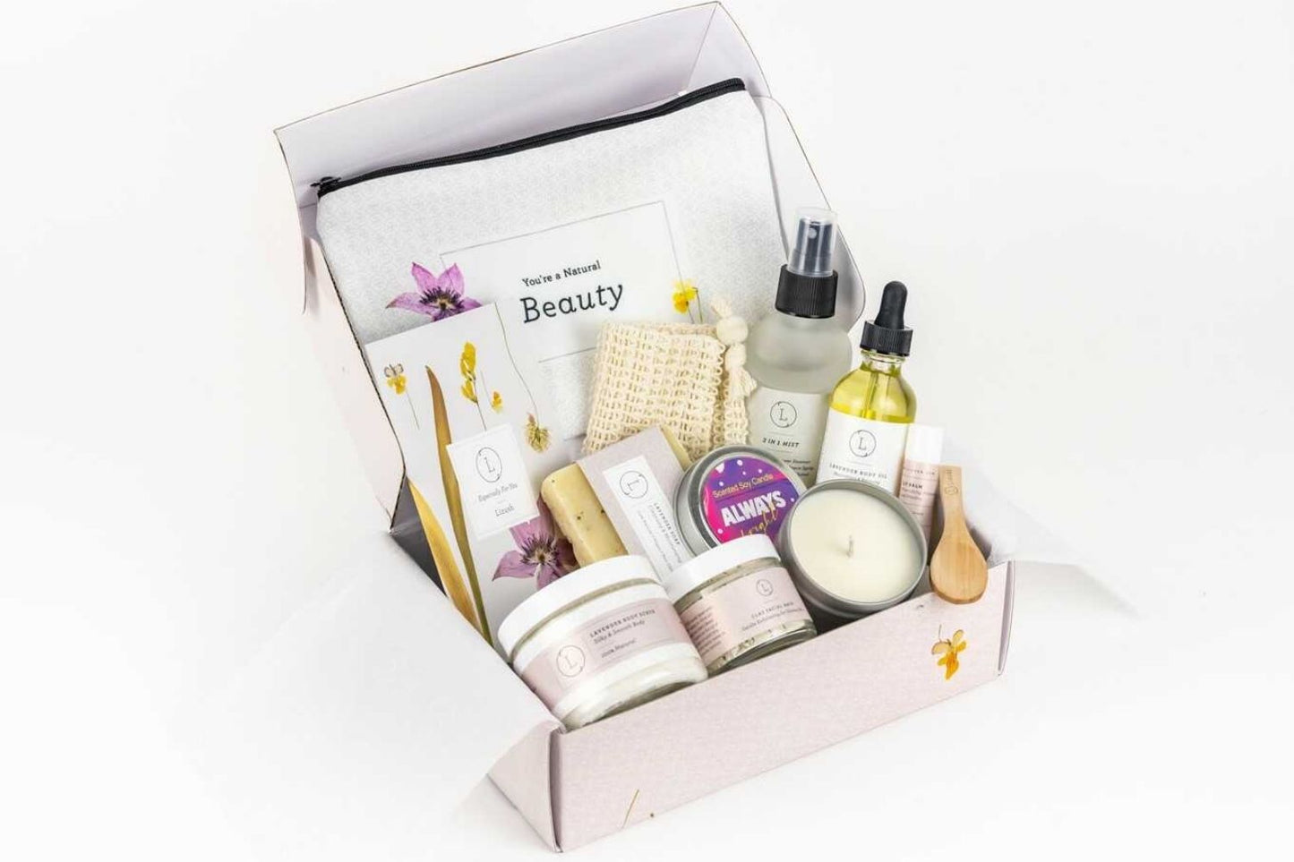 Lavender Spa Gift Box for Mom – Personalized Self-Care Gift
