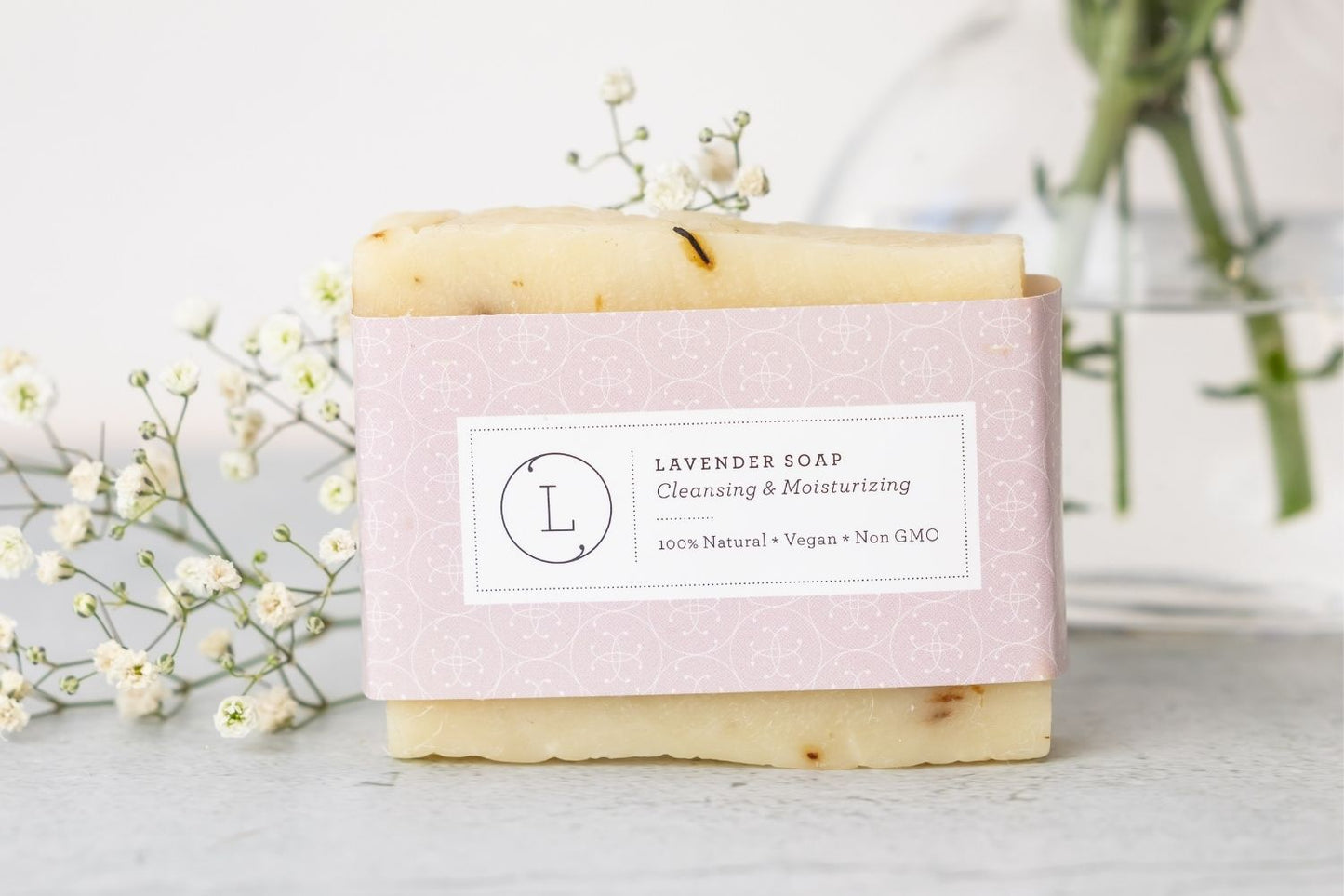Lavender Handmade Soap Bars – Natural Vegan Set