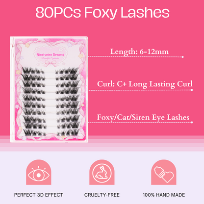 80PCs Foxy Lashes