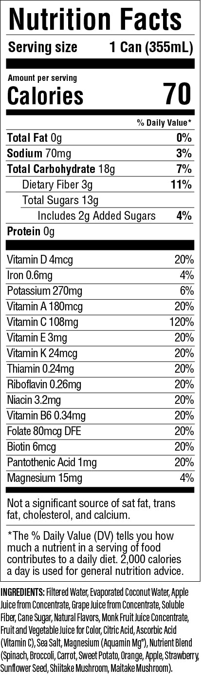 Grape: Coconut Water and Real Fruit Juice with Electrolytes, Vitamins and Fiber