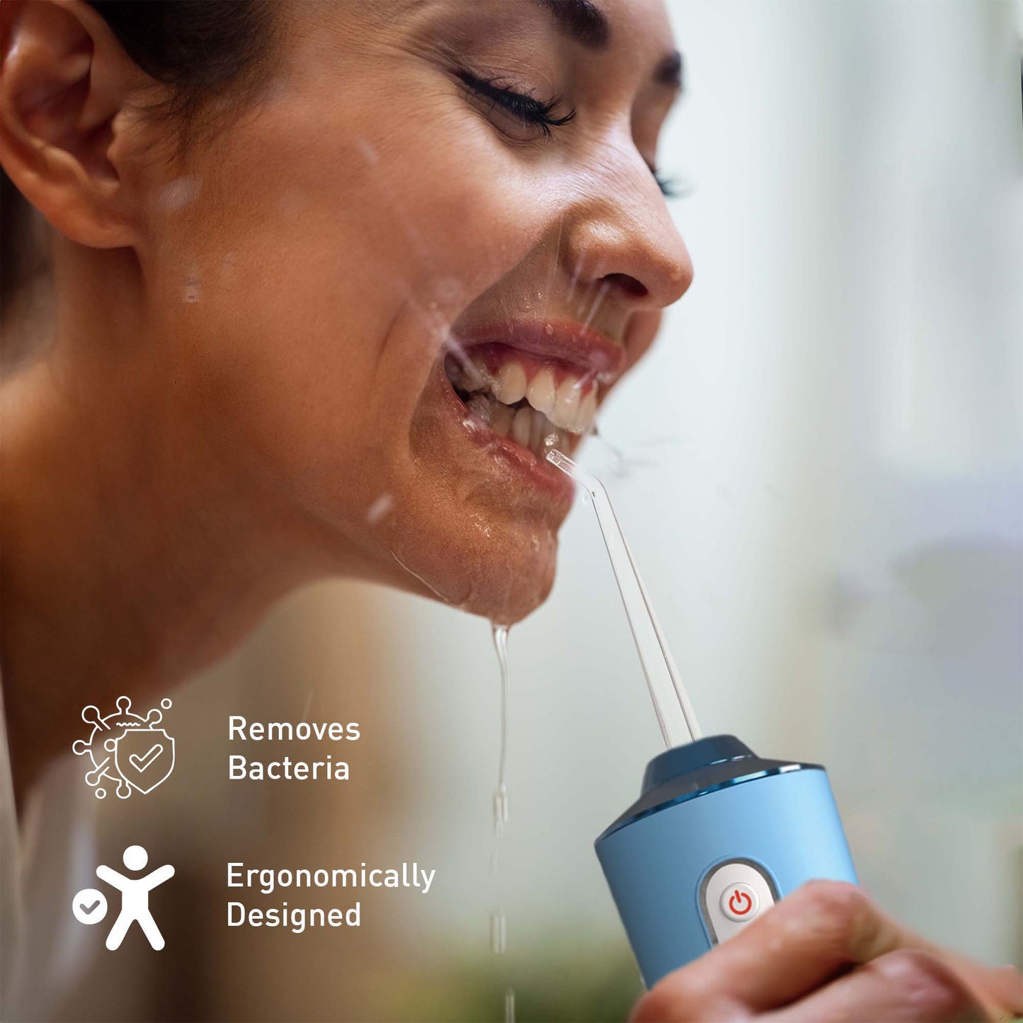 USB Rechargeable Water Flosser Helps Remove Plaque & Dilute Harmful Toxins