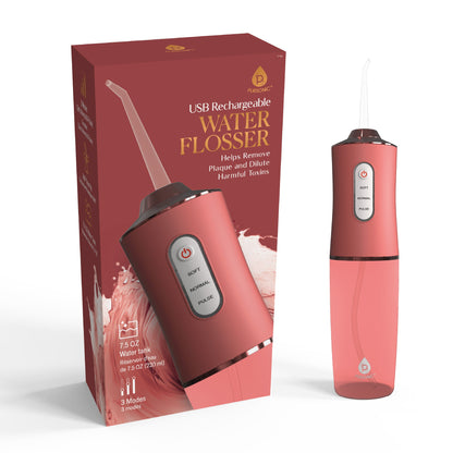 USB Rechargeable Water Flosser Helps Remove Plaque & Dilute Harmful Toxins