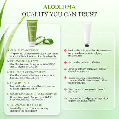 Limpiador controlador de aceite de aloe 