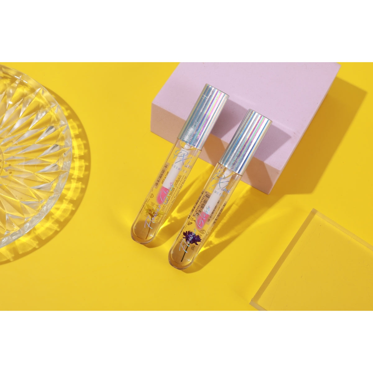 Brillo labial con flores PxLook