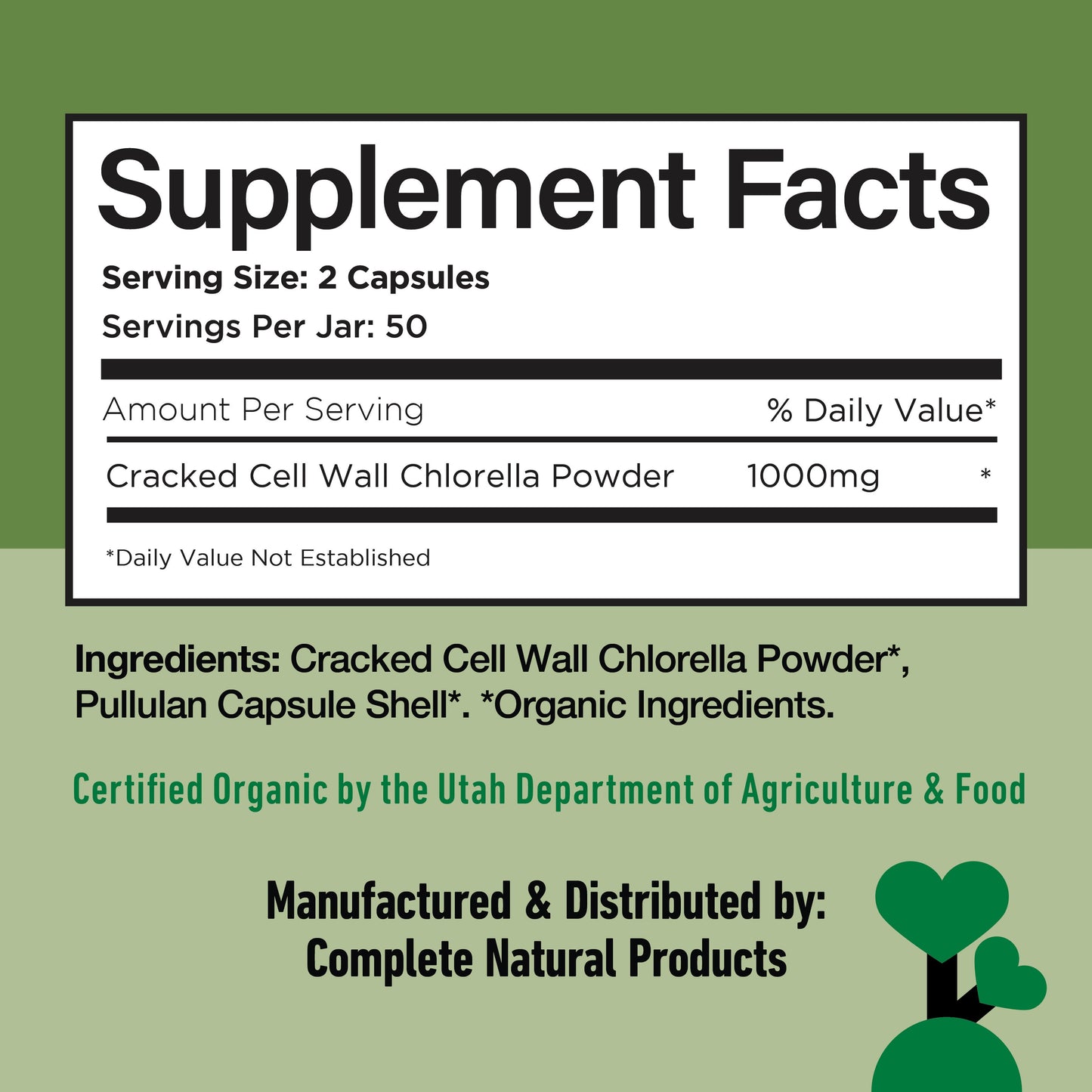 Organic Chlorella Capsules