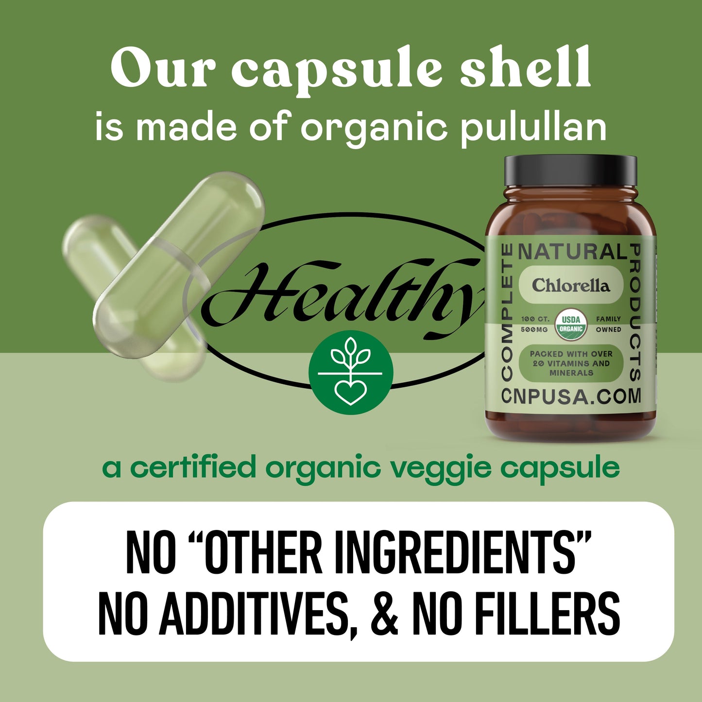 Organic Chlorella Capsules