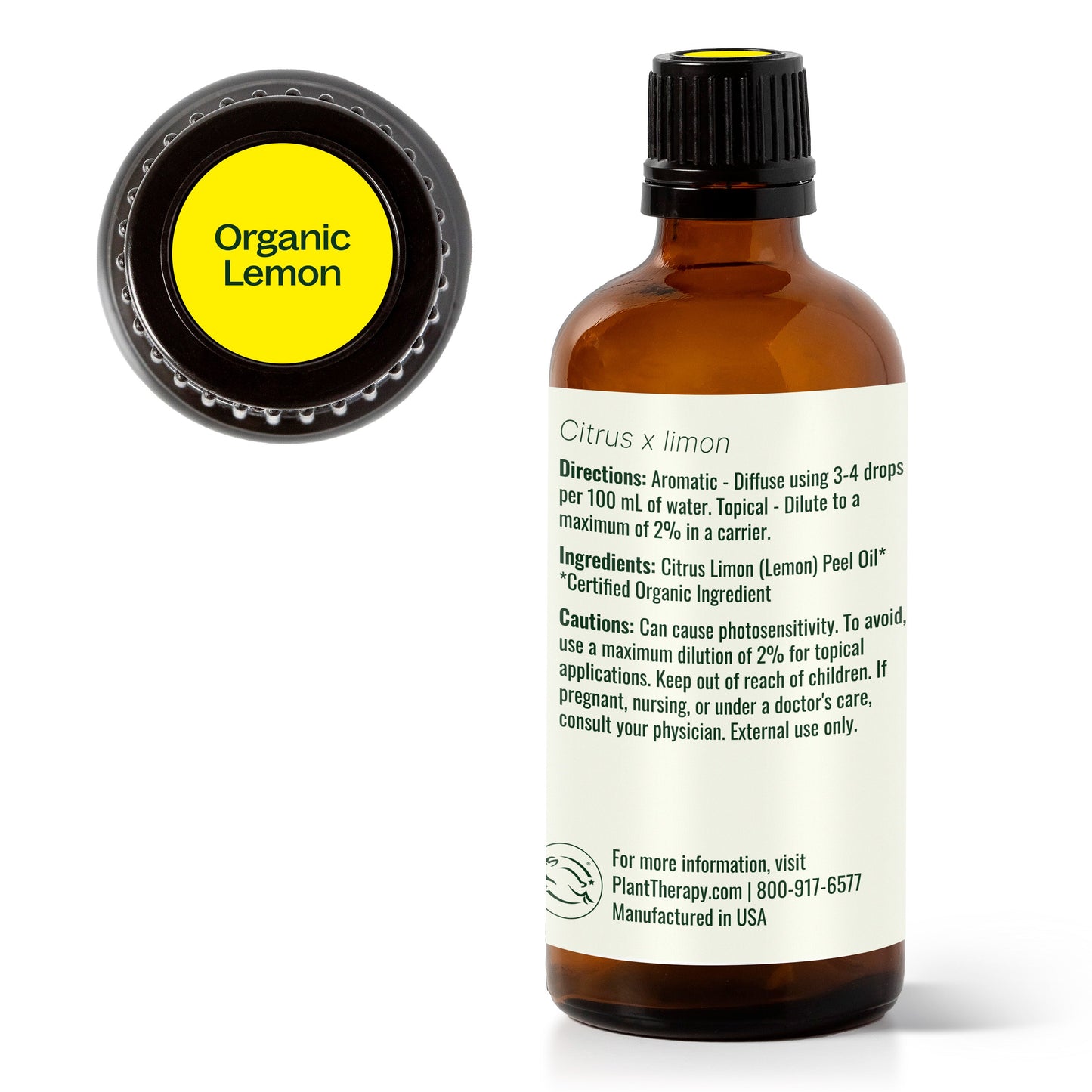 Aceite esencial de limón orgánico