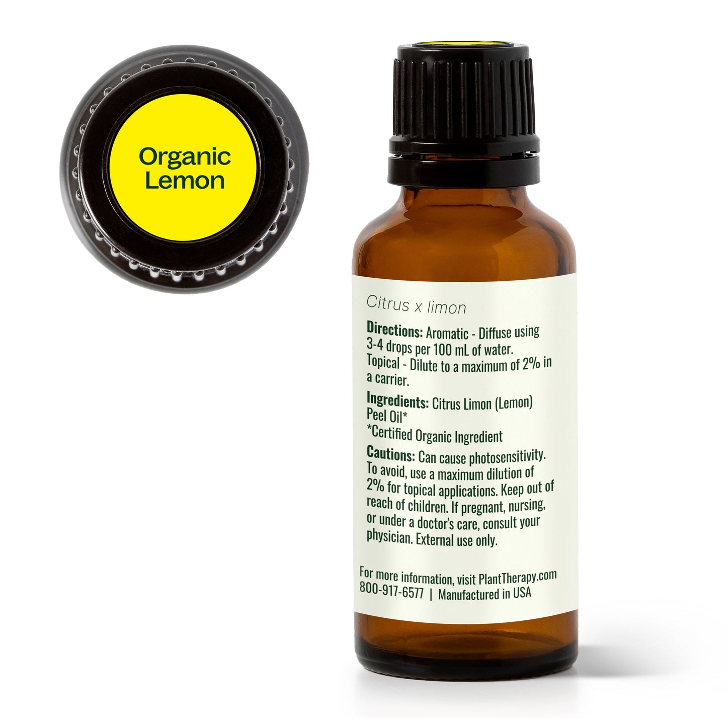 Aceite esencial de limón orgánico
