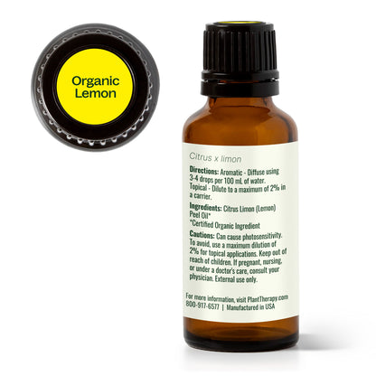 Aceite esencial de limón orgánico
