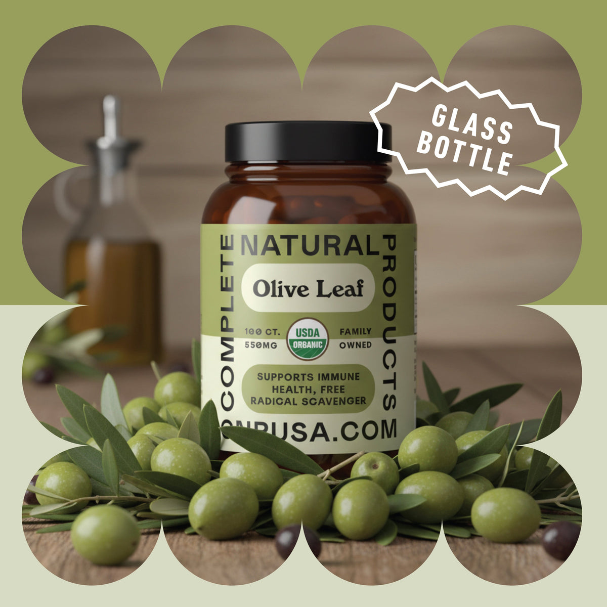 Organic Olive Leaf Capsules