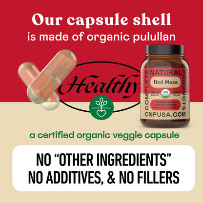 Organic Red Maca Root Capsules