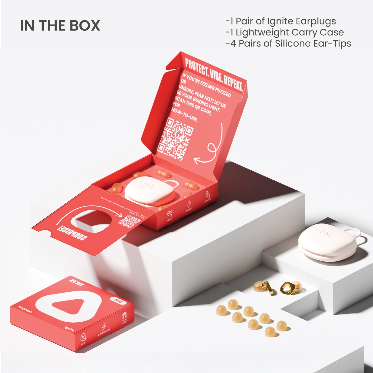 ZENZ - Ignite Earplugs - Gold