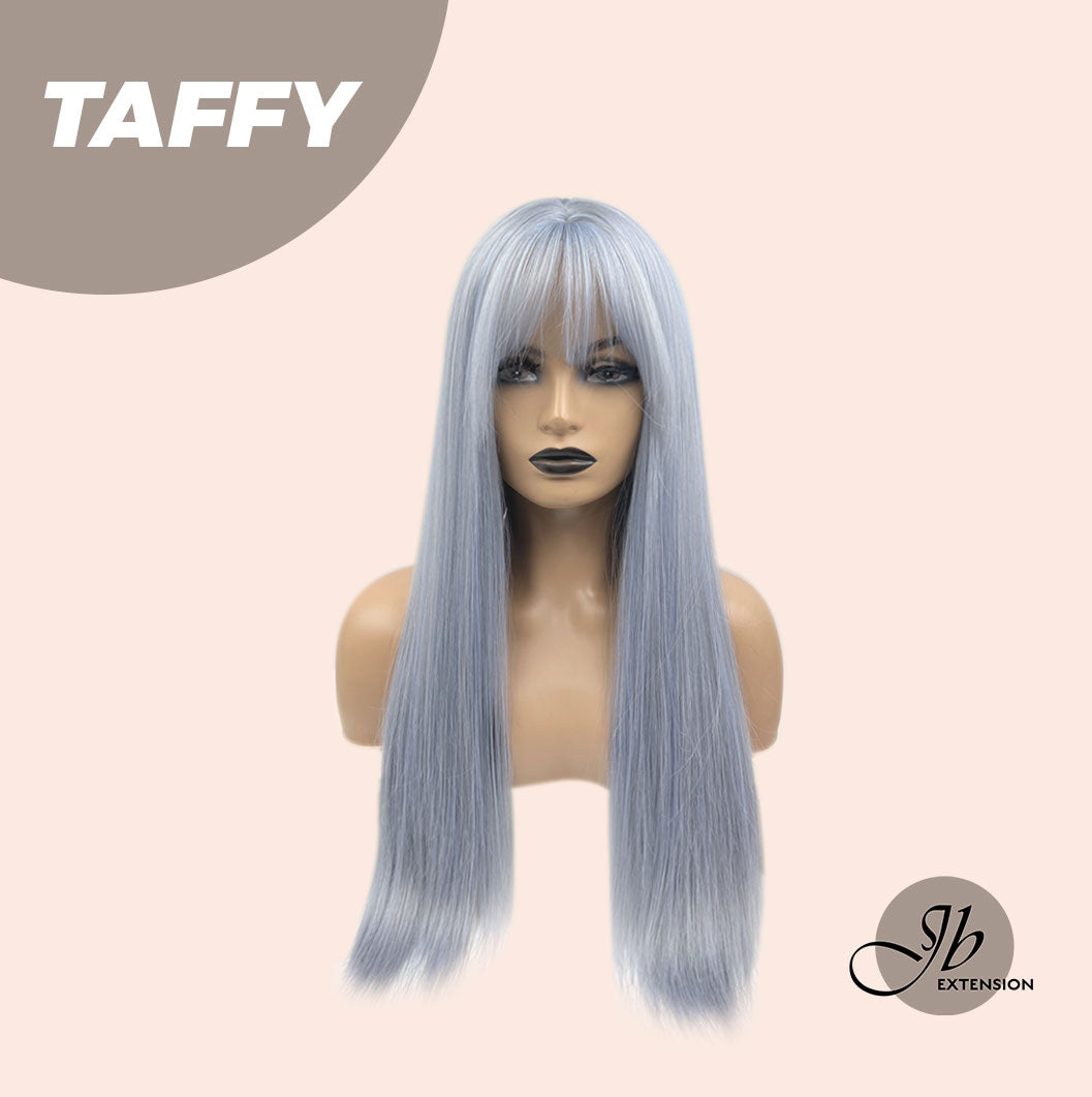 JBEXTENSION 26 Inches Blue Straight Wig With Bangs TAFFY