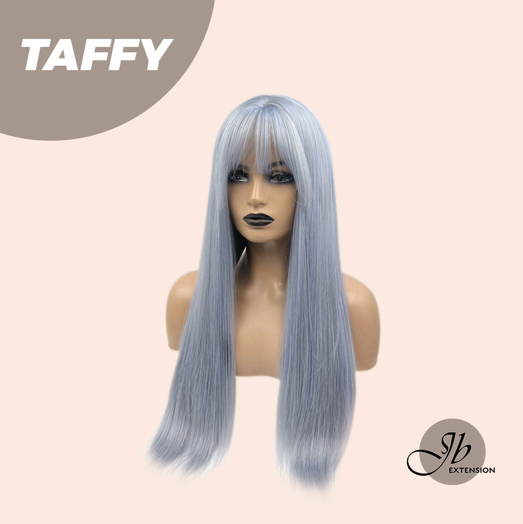 JBEXTENSION 26 Inches Blue Straight Wig With Bangs TAFFY