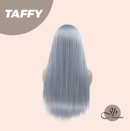 JBEXTENSION 26 Inches Blue Straight Wig With Bangs TAFFY