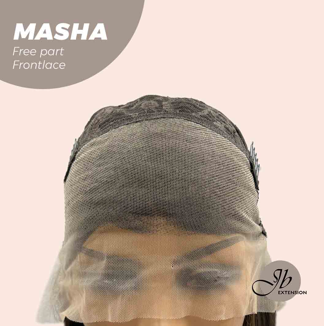 JBEXTENSION 26 Inches Ombre Brown Wave Lace Front Wig.Pre Plucked 6*14 HD Transparent Lace Frontal Glueless Wig MASHA