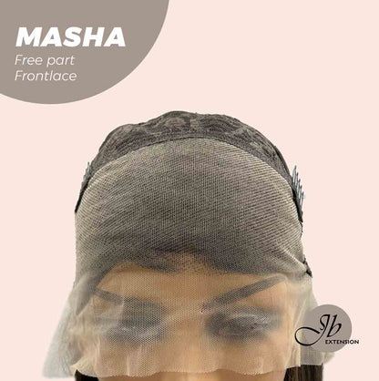 JBEXTENSION 26 Inches Ombre Brown Wave Lace Front Wig.Pre Plucked 6*14 HD Transparent Lace Frontal Glueless Wig MASHA